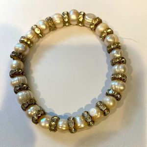 Faux Freshwater Pearl Bracelet